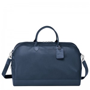 Navy Longchamp Le Foulonné L Men Travel Bag | US-418JHCVWY
