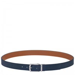 Navy Longchamp Le Foulonné Men Belt | US-294ZHDCWE
