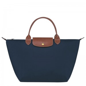 Navy Longchamp Le Pliage Original M Women Handbag | US-041KWOULV