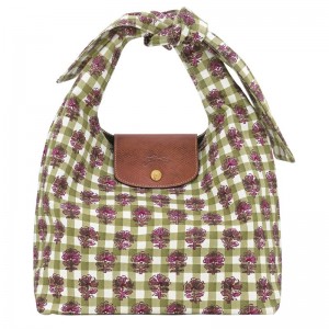 Olive Longchamp Le Pliage Collection M Women Shoulder Bag | US-840EKXJZT