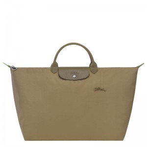 Olive Longchamp Le Pliage Green L Men Travel Bag | US-267RCWSQU