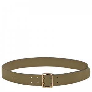 Olive / Multicolor Longchamp Leather Women Belt | US-079BFGZIL