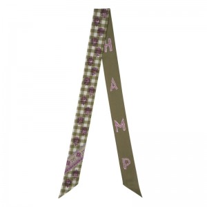 Olive / Multicolor Longchamp The Bucolic Escapade Women Headband | US-309HXKBIT