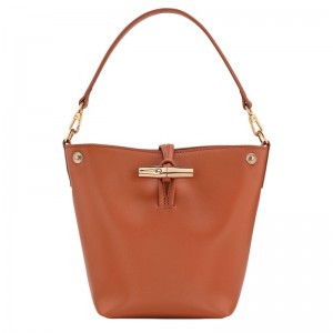Orange Longchamp Le Roseau Xs Women Bucket Bag | US-948WORBQM