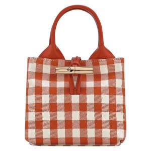 Orange Longchamp Le Roseau Xs Women Handbag | US-379DVNESJ