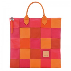 Orange / Red Longchamp Re-play L Men Handbag | US-832IJDUKY