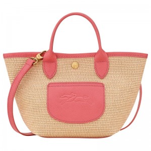 Pink Longchamp Le Pliage Collection Xs Basket Women Tote Bag | US-958IGDZOY