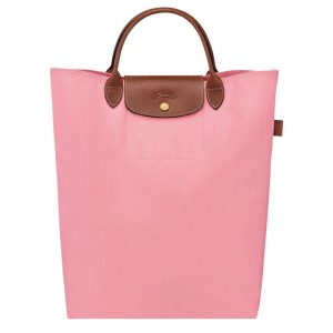 Pink Longchamp Le Pliage Original M Men Tote Bag | US-875NKCGME