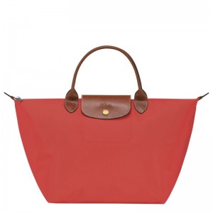 Pink Longchamp Le Pliage Original M Women Handbag | US-156SZDMPF