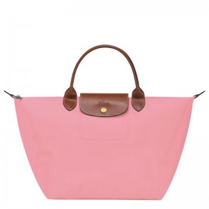 Pink Longchamp Le Pliage Original M Women Handbag | US-204ECOLIP