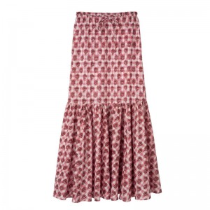 Pink Longchamp Long Women Skirts | US-597SBYKQR