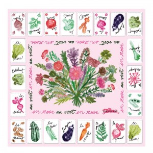 Pink / Multicolor Longchamp Pink And Green 50 Women Scarf | US-180KZEPOW