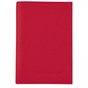 Red Longchamp Le Foulonné Men Passport Holder | US-032CRGPXA