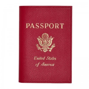 Red Longchamp Le Foulonné Men Passport Holder | US-608NCMFRQ