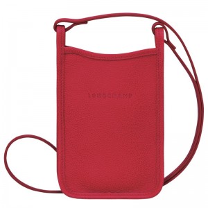 Red Longchamp Le Foulonné Women Phone Case | US-536KSLJFQ