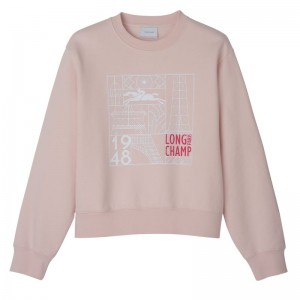 Rose Longchamp Jersey Women Sweatshirt | US-463TGSDKE