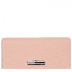 Rose Longchamp Le Roseau Flap Women Wallet | US-705PKWDXL