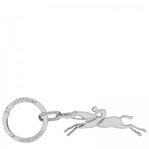 Silver Longchamp Cavalier Men Key Rings | US-053ZLWVPE