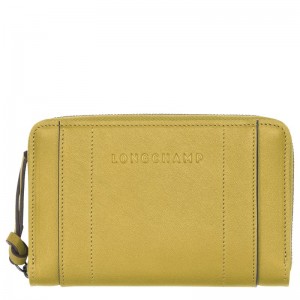 Yellow Longchamp 3D Women Wallet | US-324AJCBGW