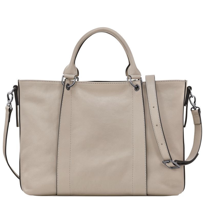 Beige Longchamp 3D L Women Handbag | US-204VIBRCO