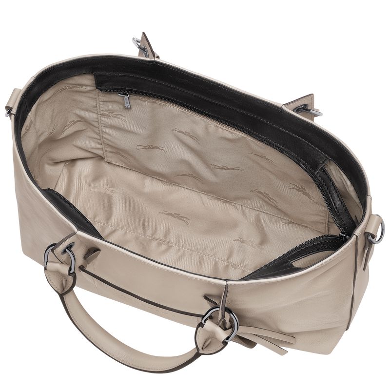 Beige Longchamp 3D L Women Handbag | US-204VIBRCO