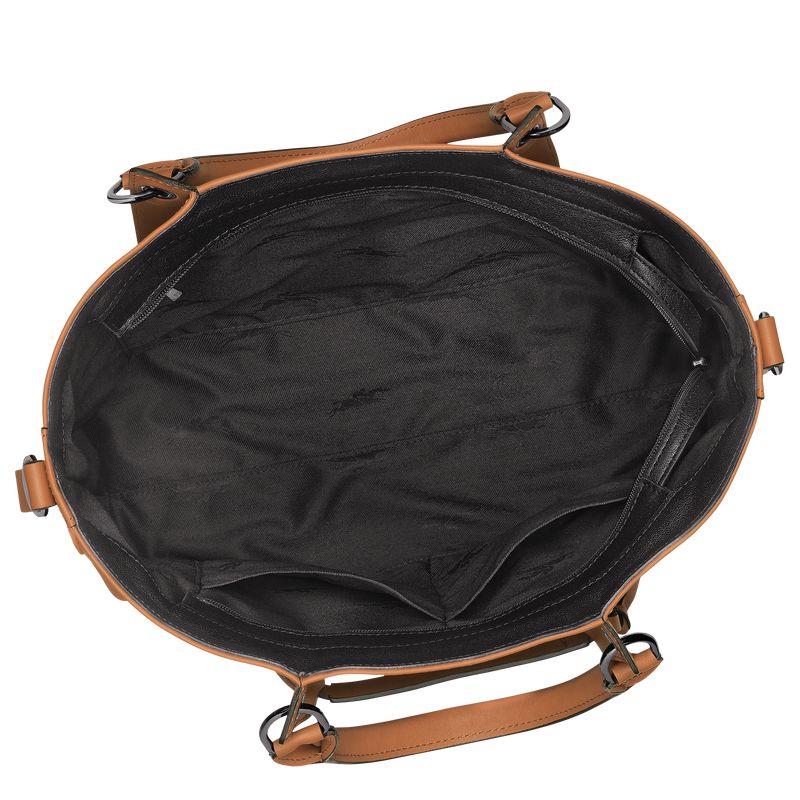 Beige Longchamp 3D L Women Handbag | US-479LBUIHC
