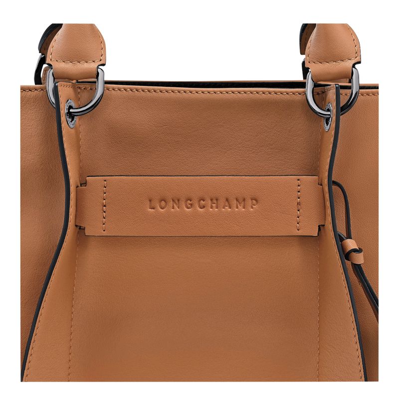 Beige Longchamp 3D L Women Handbag | US-479LBUIHC