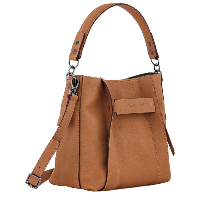 Beige Longchamp 3D S Women Crossbody Bag | US-703AFNDYX