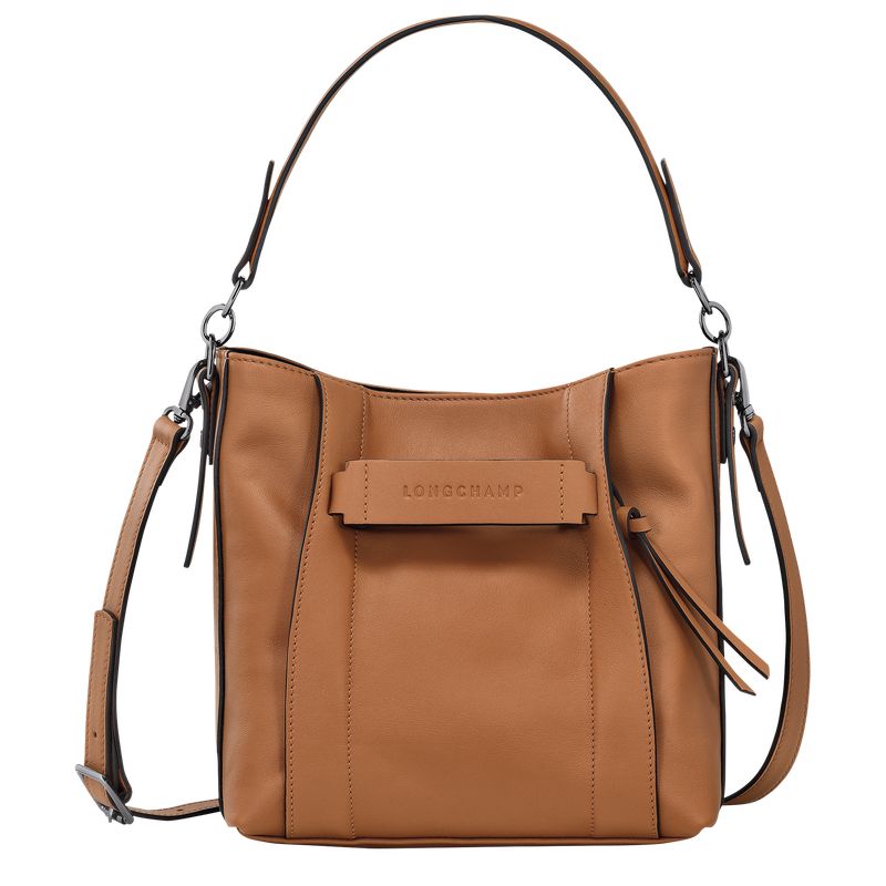 Beige Longchamp 3D S Women Crossbody Bag | US-703AFNDYX