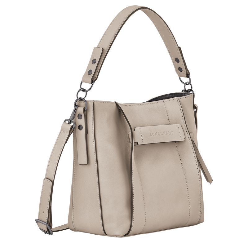 Beige Longchamp 3D S Women Crossbody Bag | US-579KXCWLO
