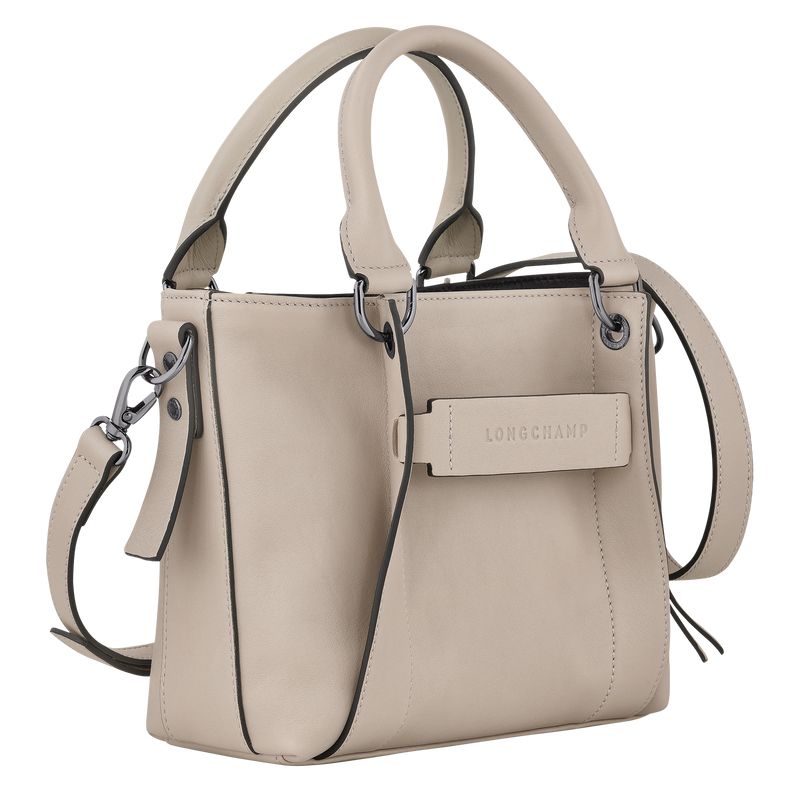 Beige Longchamp 3D S Women Handbag | US-547PZTGEM