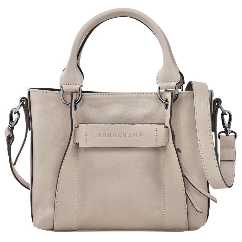 Beige Longchamp 3D S Women Handbag | US-547PZTGEM