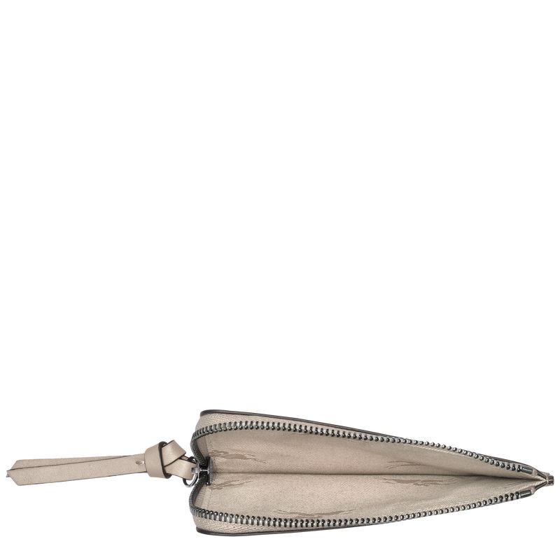 Beige Longchamp 3D Women Card Holder | US-572AWYICD