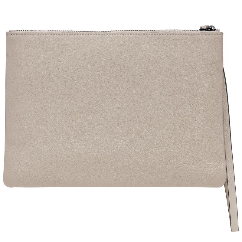 Beige Longchamp 3D Women Pouch | US-150NQHSLF