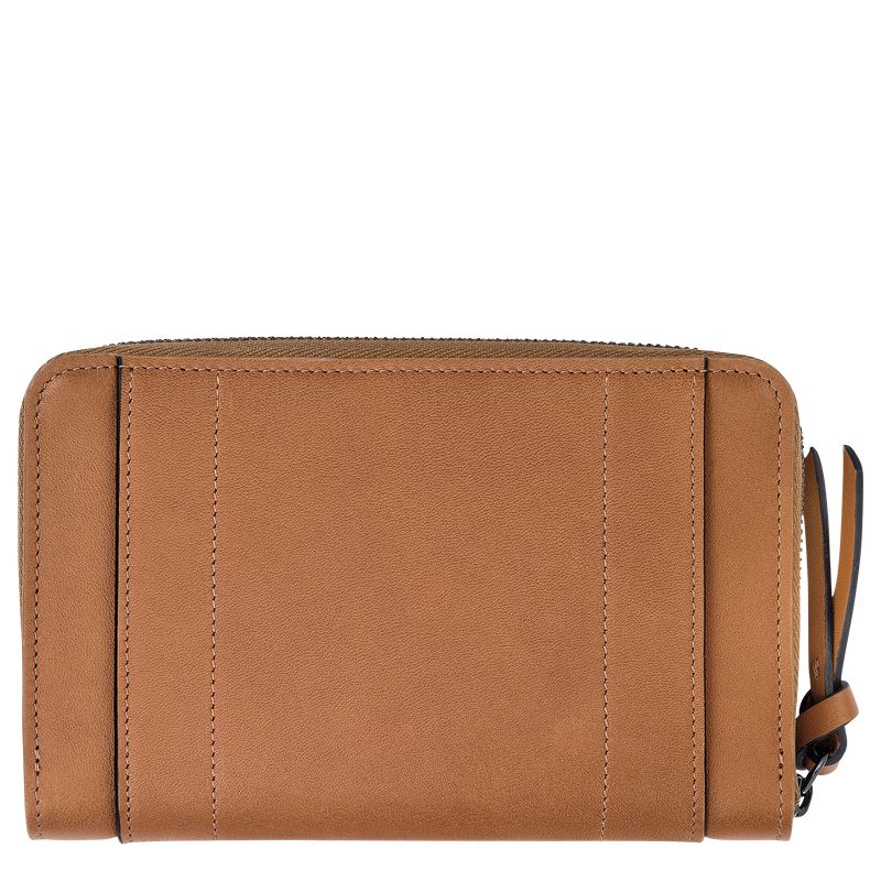 Beige Longchamp 3D Women Wallet | US-287RIPJSA