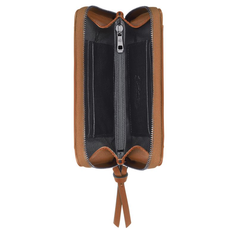 Beige Longchamp 3D Women Wallet | US-287RIPJSA