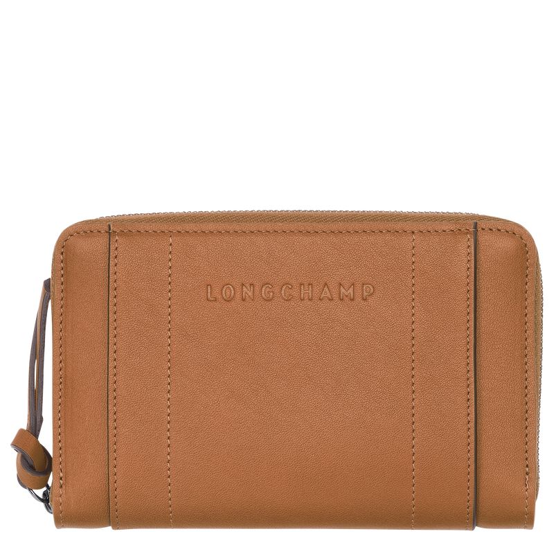 Beige Longchamp 3D Women Wallet | US-287RIPJSA