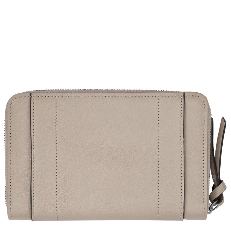 Beige Longchamp 3D Women Wallet | US-397EAGPHL