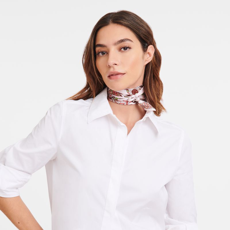 Beige Longchamp Forêt 50 Women Scarf | US-856TSHLIJ