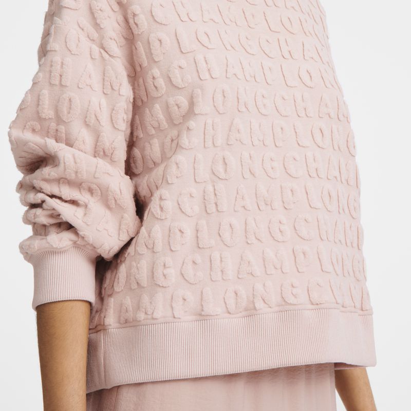Beige Longchamp Jersey Women Sweatshirt | US-079LXKYVJ