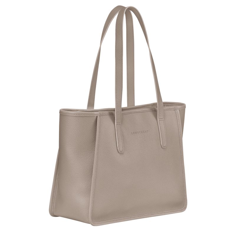 Beige Longchamp Le Foulonné L Women Tote Bag | US-456WHSMIB