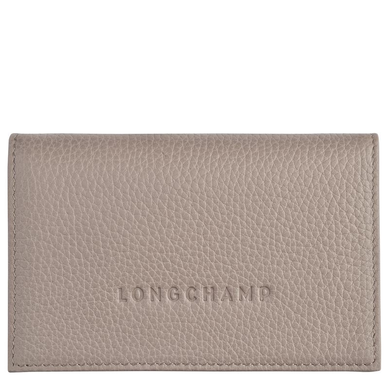 Beige Longchamp Le Foulonné Men Card Holder | US-074JMLZCU