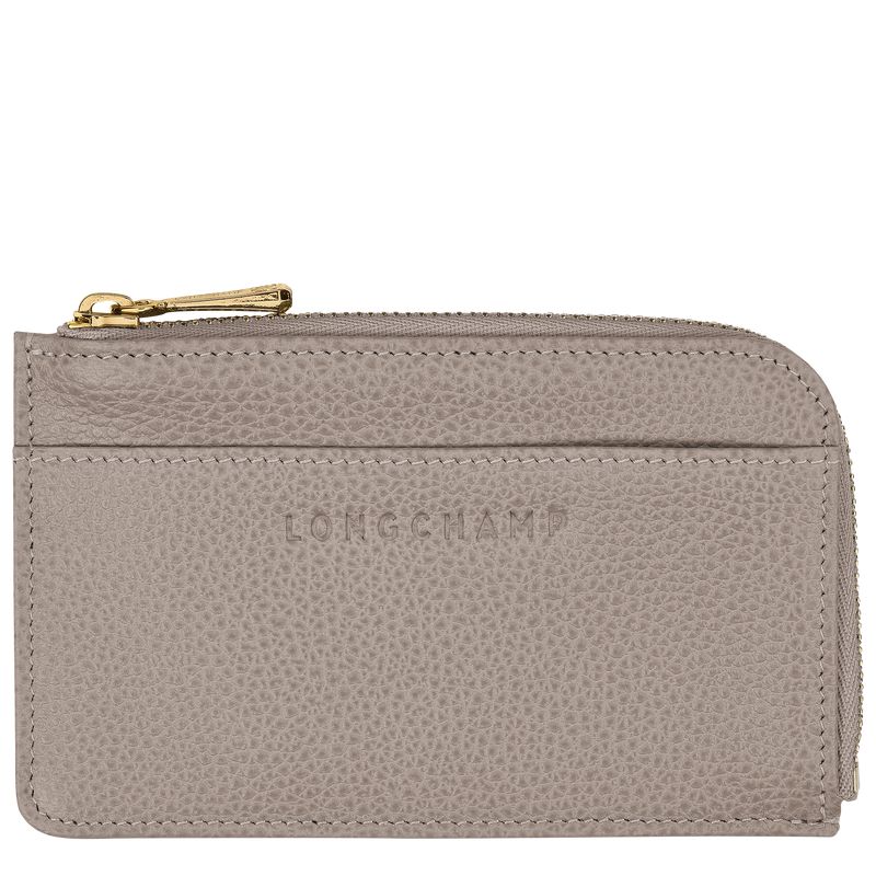 Beige Longchamp Le Foulonné Men Card Holder | US-549ACIXDP