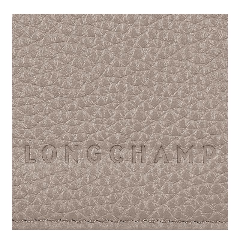 Beige Longchamp Le Foulonné Men Passport Holder | US-984SNMERW