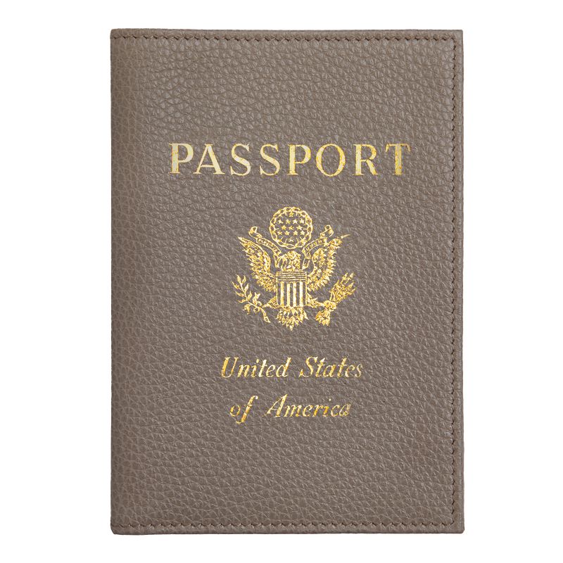 Beige Longchamp Le Foulonné Men Passport Holder | US-913SHQVZJ