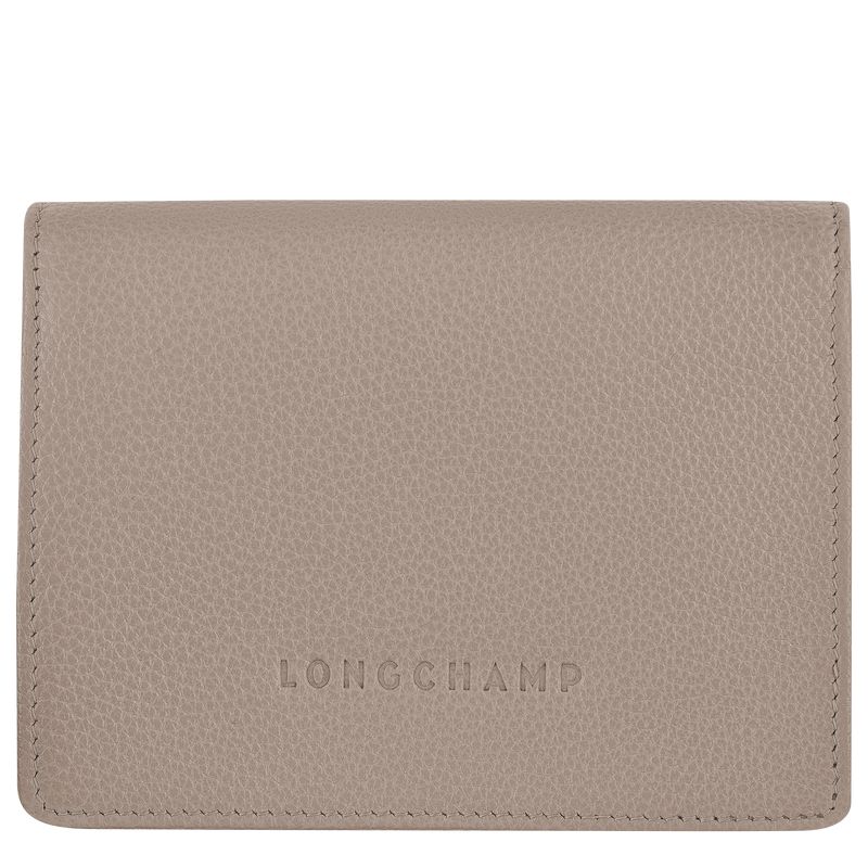 Beige Longchamp Le Foulonné Men Wallet | US-108VBCYJP