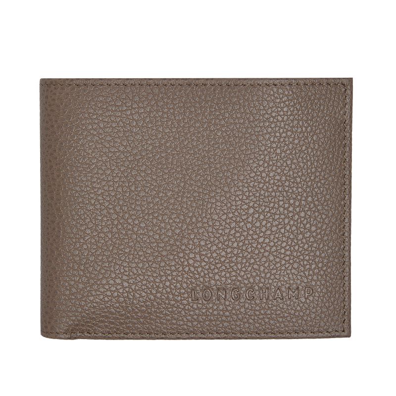 Beige Longchamp Le Foulonné Men Wallet | US-719KRDUIG