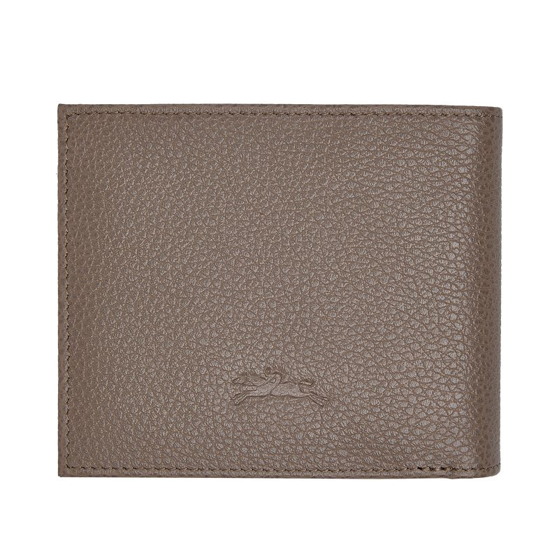 Beige Longchamp Le Foulonné Men Wallet | US-719KRDUIG