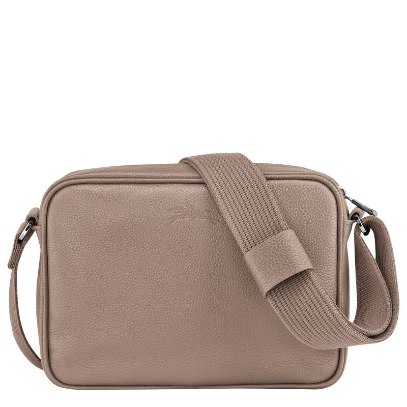 Beige Longchamp Le Foulonné S Camera Men Crossbody Bag | US-906ITEBYJ