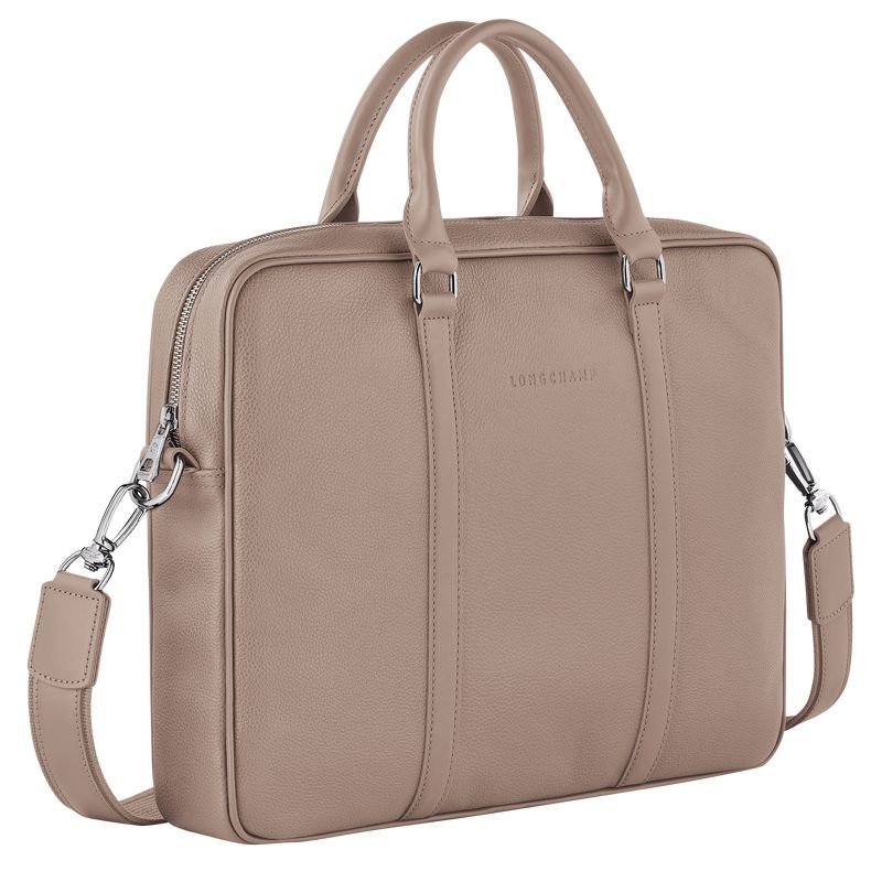 Beige Longchamp Le Foulonné Xs Men Briefcase | US-750YPHUME